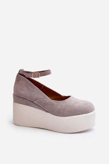 espadrillas di colore grigio Malla