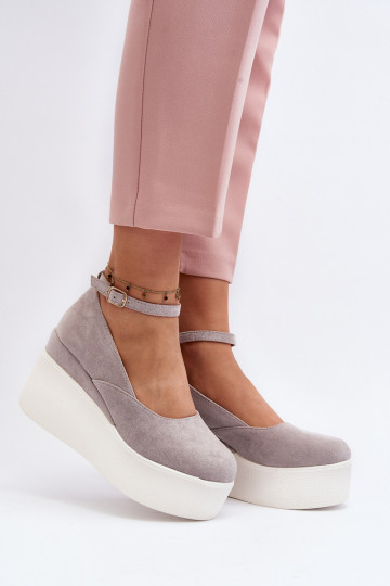 espadrillas di colore grigio Malla 2