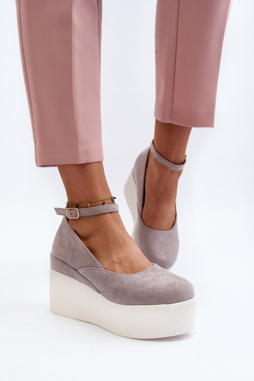 espadrillas di colore grigio Malla espadrillas di colore grigio Malla