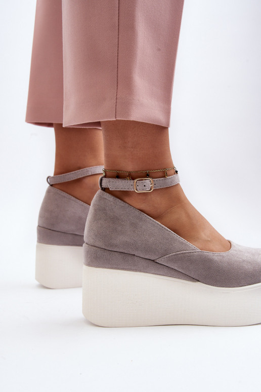 espadrillas di colore grigio Malla espadrillas di colore grigio Malla