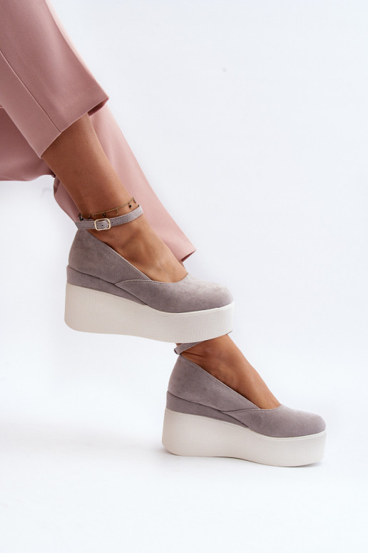 espadrillas di colore grigio Malla espadrillas di colore grigio Malla