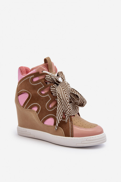 Scarpe da ginnastica modello scarpe rosa colore Leoppa