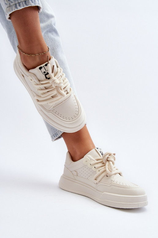 Scarpe sneakers modello Eco colore beige Avanalis