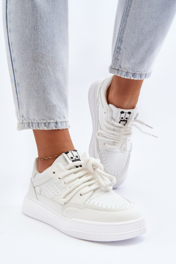 Scarpe sportive in ecopelle bianche Avanalis