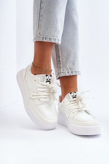 Scarpe sportive in ecopelle bianche Avanalis 2
