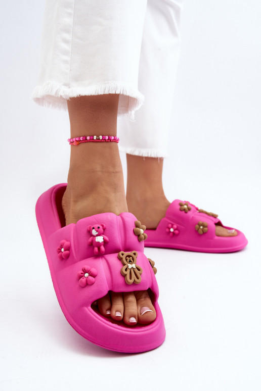 Pantofole Cambrina rosa chiaro con bellissimi dettagli