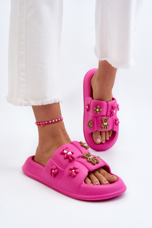 Pantofole Cambrina rosa chiaro con bellissimi dettagli