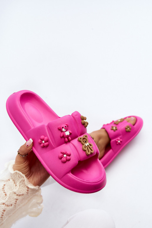 Pantofole Cambrina rosa chiaro con bellissimi dettagli