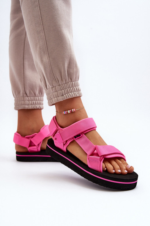 Sandali da donna con plateau Lee Cooper LCW-24-05-2750L colore rosa