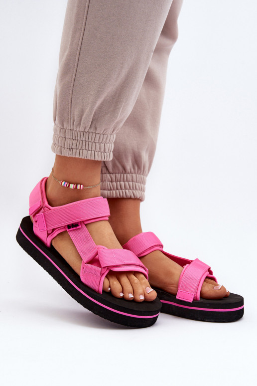 Sandali da donna con plateau Lee Cooper LCW-24-05-2750L colore rosa
