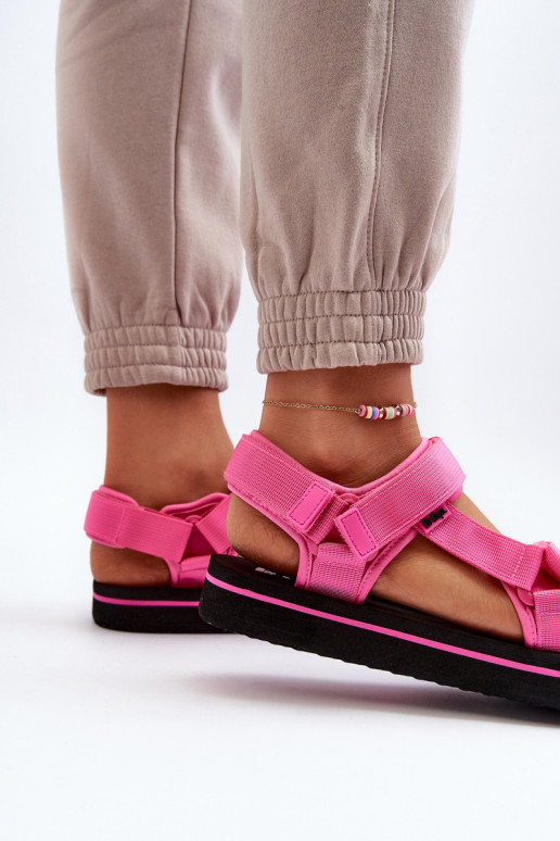 Sandali da donna con plateau Lee Cooper LCW-24-05-2750L colore rosa
