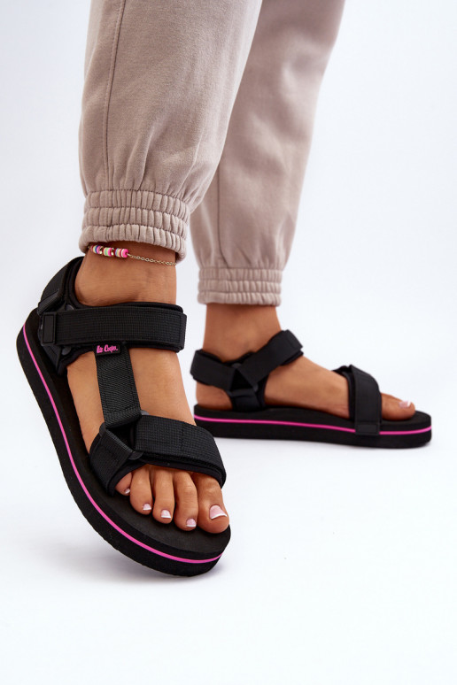 Sandali da donna con plateau Lee Cooper LCW-24-05-2751L colore nero