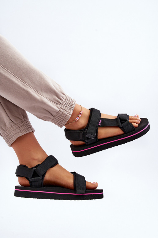 Sandali da donna con plateau Lee Cooper LCW-24-05-2751L colore nero