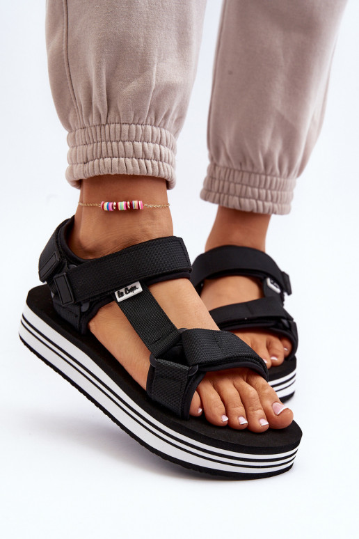Sandali da donna con plateau Lee Cooper LCW-24-05-2753 colore nero