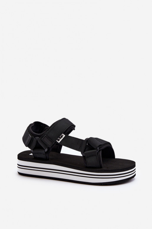 Sandali da donna con plateau Lee Cooper LCW-24-05-2753 colore nero