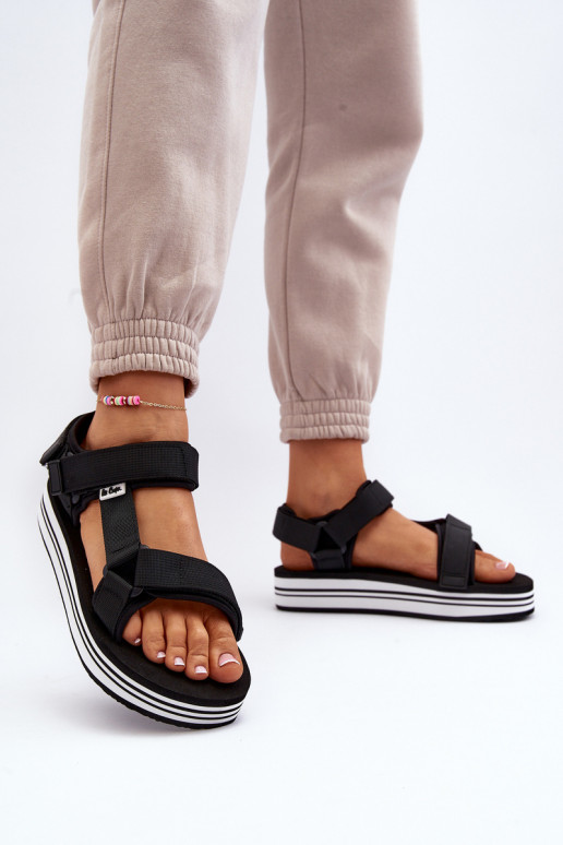 Sandali da donna con plateau Lee Cooper LCW-24-05-2753 colore nero