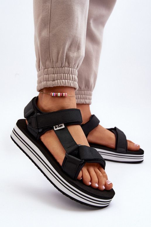 Sandali da donna con plateau Lee Cooper LCW-24-05-2753 colore nero