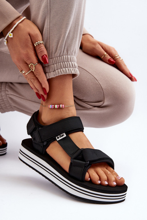 Sandali da donna con plateau Lee Cooper LCW-24-05-2753 colore nero