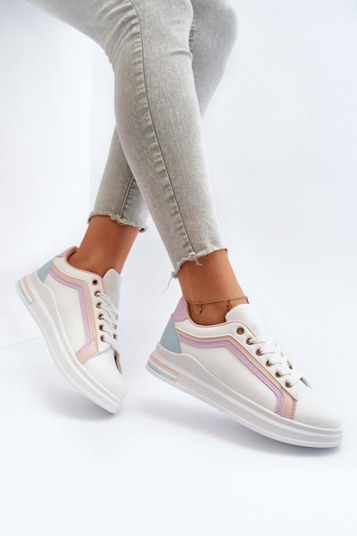 Sneakers da donna con glitter rosa Elnami