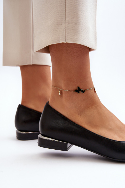 Ballerine con fibbie Sergio Leone BL203 nere