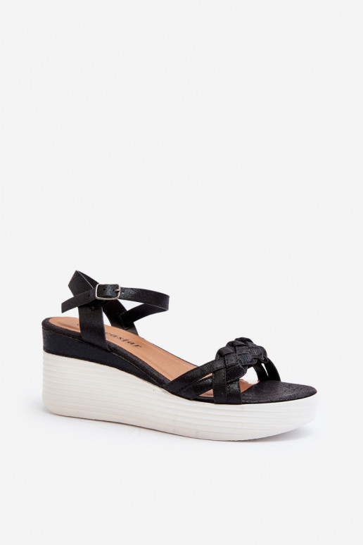 Sandali platform colore nero Esinna