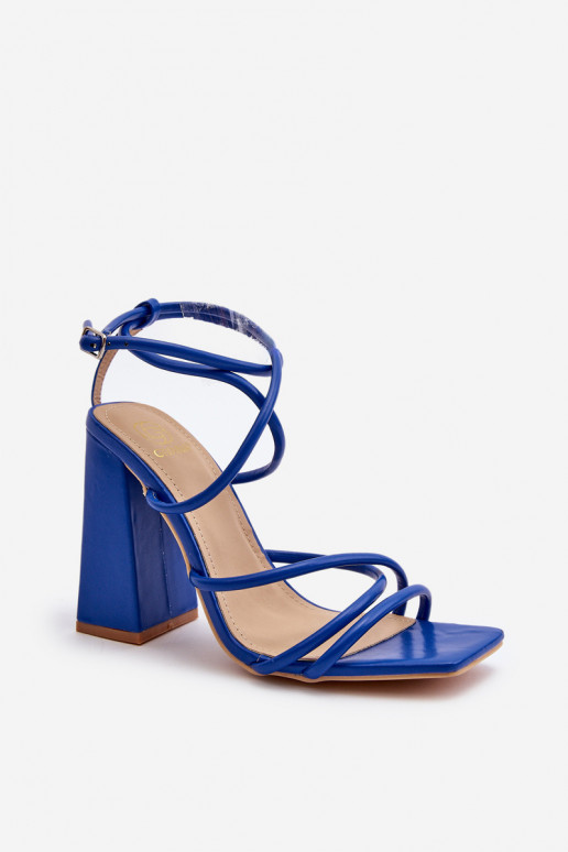 Eleganti sandali con tacco alto in Josette blu