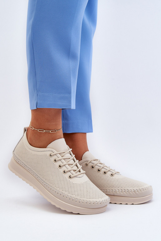 Scarpe stile sportivo Scarpe per il tempo libero colore beige Lalnai