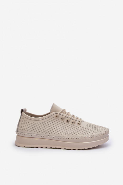 Scarpe stile sportivo Scarpe per il tempo libero colore beige Lalnai