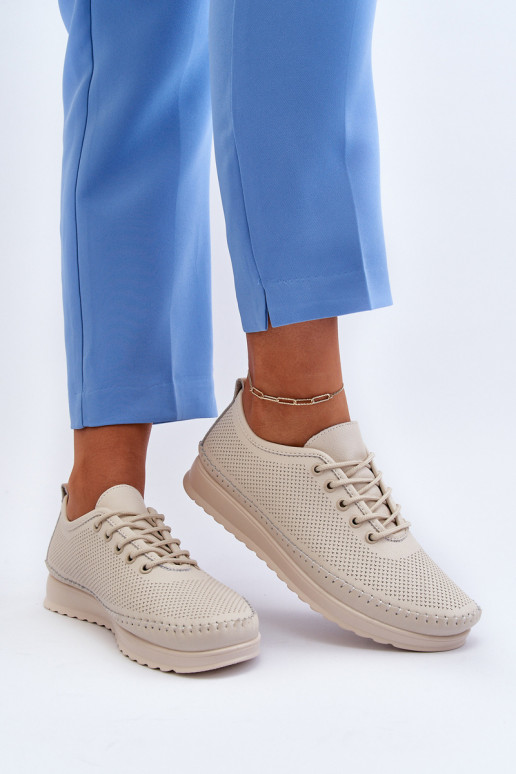 Scarpe stile sportivo Scarpe per il tempo libero colore beige Lalnai