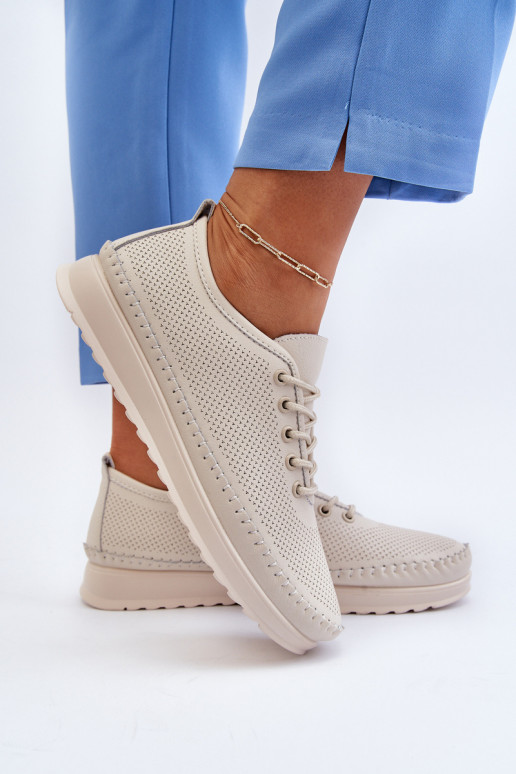 Scarpe stile sportivo Scarpe per il tempo libero colore beige Lalnai