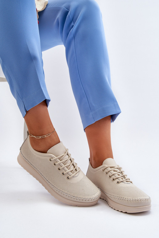 Scarpe stile sportivo Scarpe per il tempo libero colore beige Lalnai