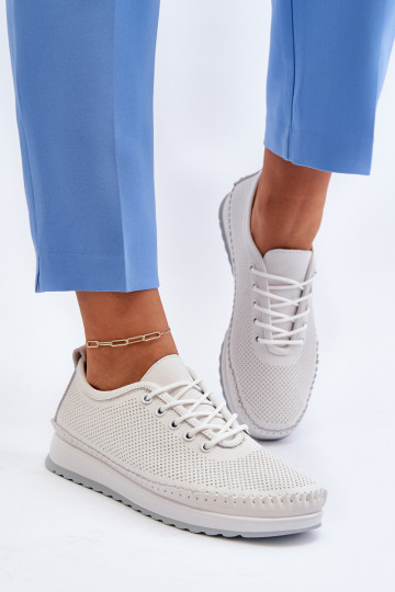 Scarpe stile sportivo Scarpe per il tempo libero colore bianco Lalnai