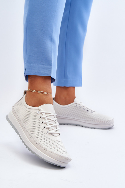 Scarpe stile sportivo Scarpe per il tempo libero colore bianco Lalnai