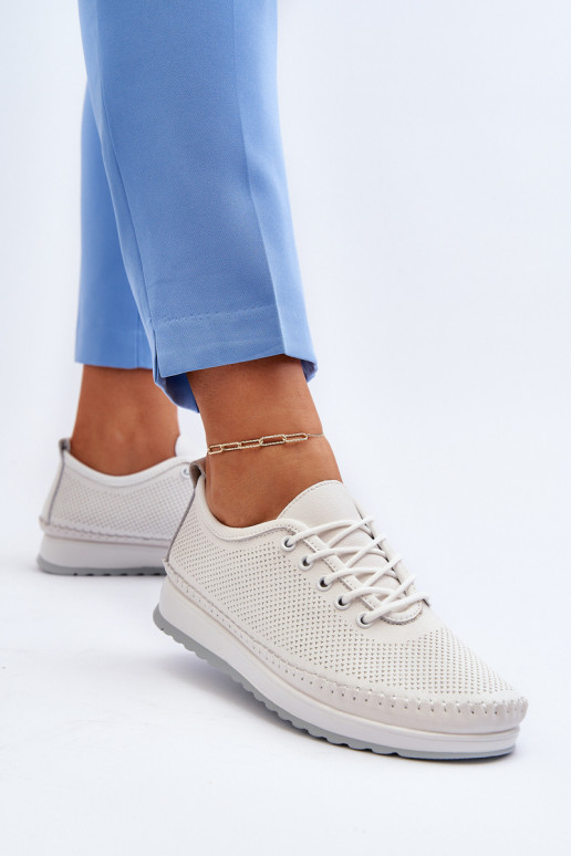Scarpe stile sportivo Scarpe per il tempo libero colore bianco Lalnai