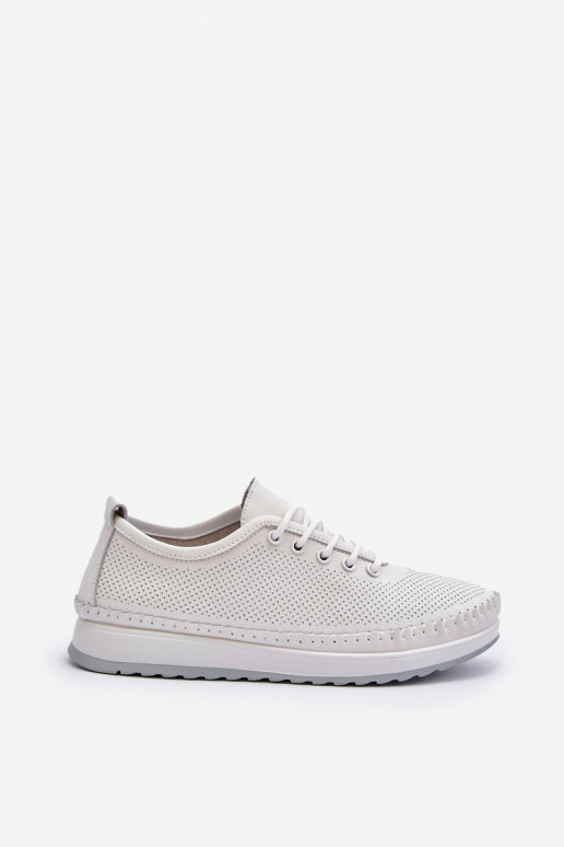 Scarpe stile sportivo Scarpe per il tempo libero colore bianco Lalnai