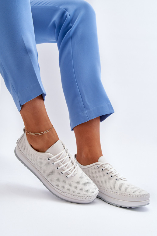 Scarpe stile sportivo Scarpe per il tempo libero colore bianco Lalnai