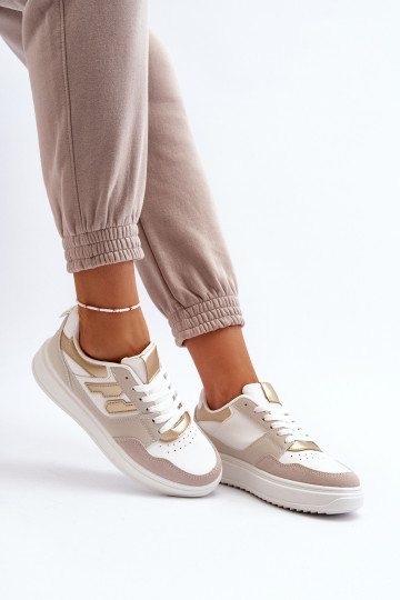Scarpe da ginnastica modello Regines beige 2