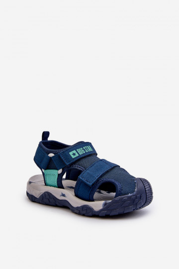sandali per bambino con chiusure adesive Big Star NN374236 blu scuro