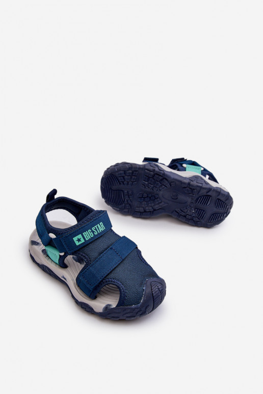 sandali per bambino con chiusure adesive Big Star NN374236 blu scuro