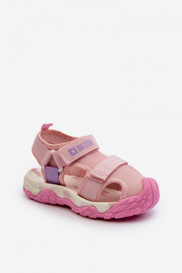 sandali Bambini con chiusure adesive Big Star NN374238 colore rosa