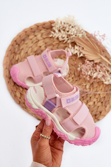 sandali Bambini con chiusure adesive Big Star NN374238 colore rosa 2