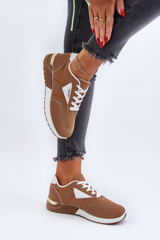 scarpe sportive Sneakers modello scarpe colore marrone Vovella