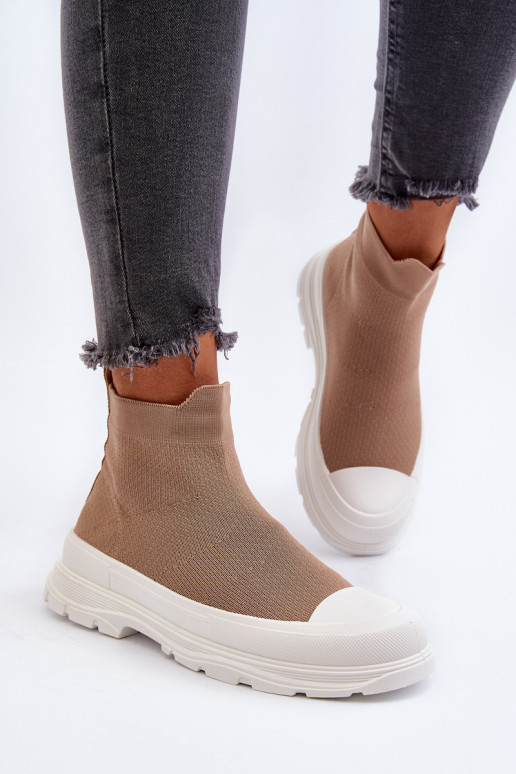 Stivaletti Ilanae da donna marroni con soletta a calzino Stivaletti Ilanae da donna marroni con soletta a calzino