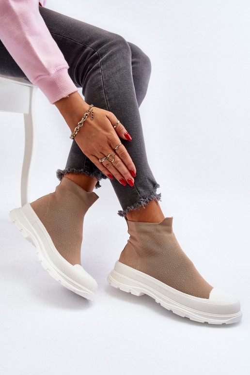 Stivaletti Ilanae da donna marroni con soletta a calzino Stivaletti Ilanae da donna marroni con soletta a calzino