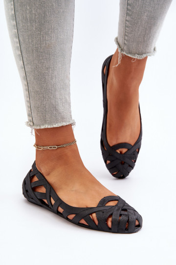 Ballerine in gomma colore nero Salam