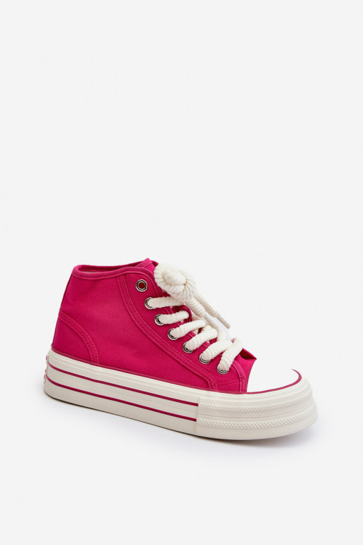 Scarpe casual con plateau nel colore rosa Aineri