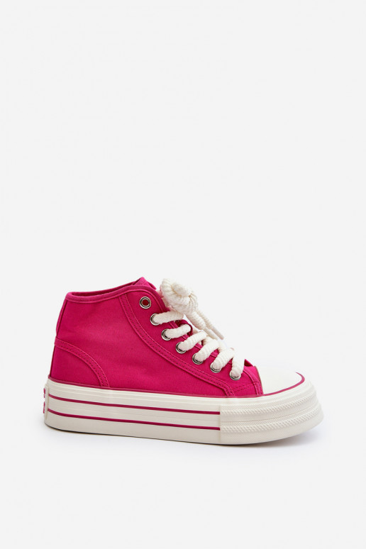 Scarpe casual con plateau nel colore rosa Aineri