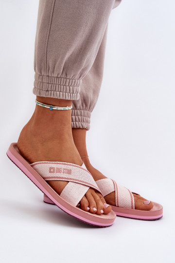 Ciabatte da donna Big Star NN274A058 rosa 2