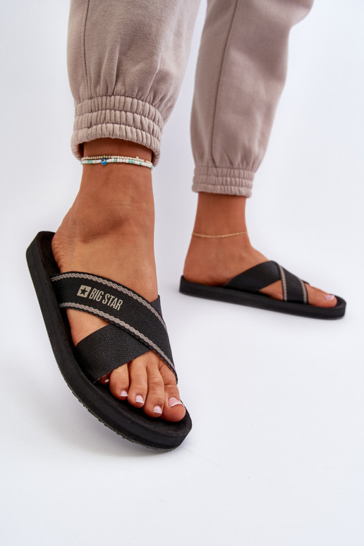 Ciabatte da donna Big Star NN274A059 colore nero