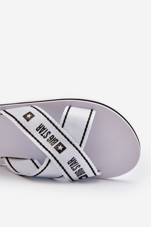 Pantofole da donnaPantofole leggerej Podeszwie Big Star NN274A509 bianco